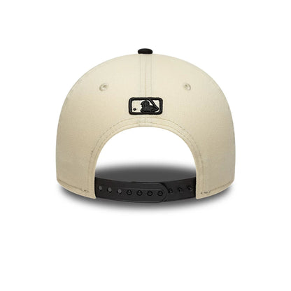 New Era 9FORTY Cap MLB New York Mets Side Script light beige/black