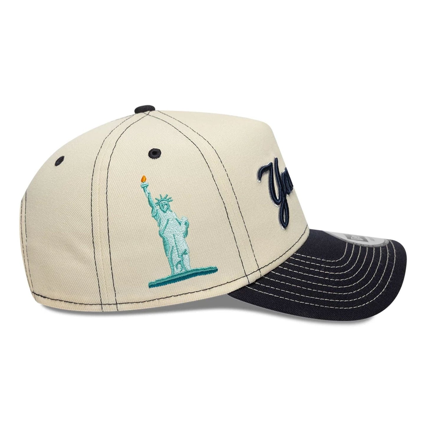 New Era 9FORTY Cap MLB New York Yankees City Icon light beige/navy