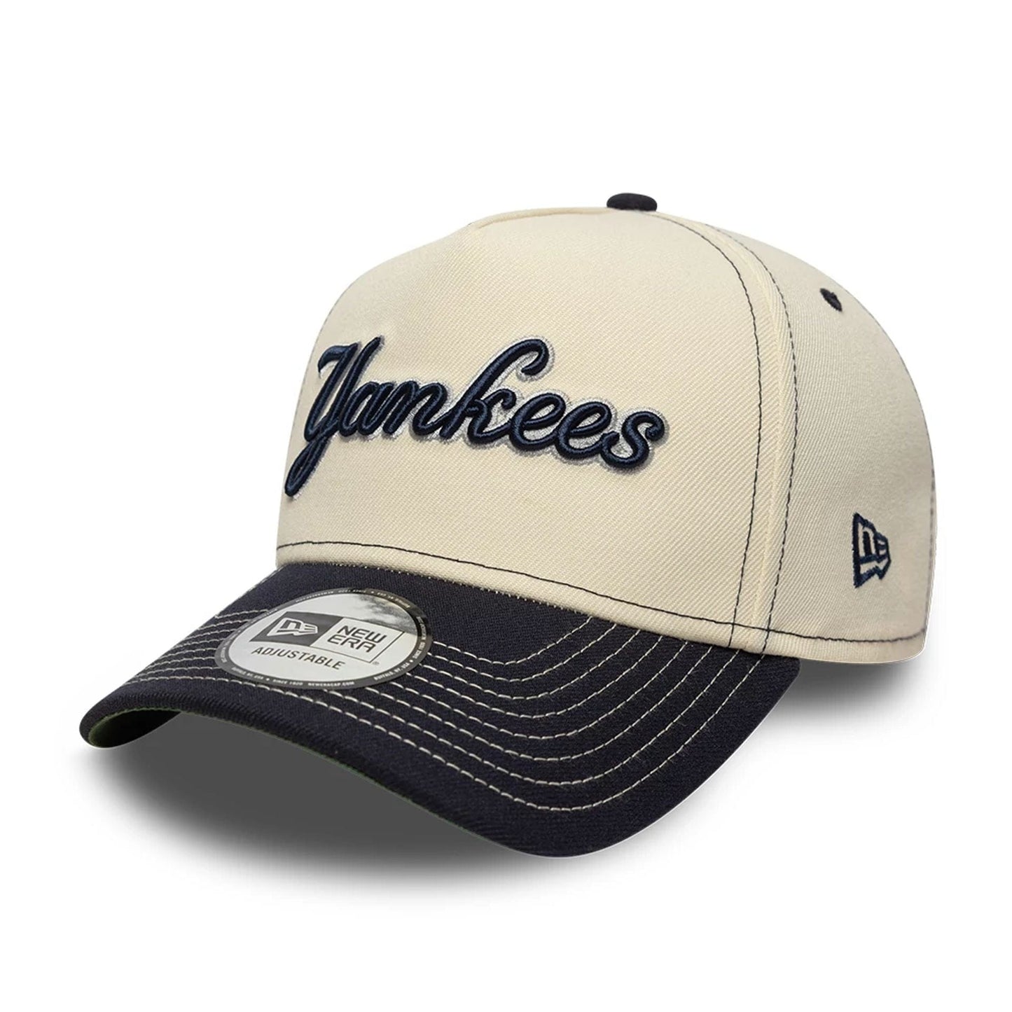 New Era 9FORTY Cap MLB New York Yankees City Icon light beige/navy