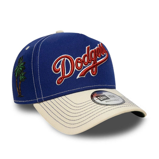 New Era 9FORTY Cap MLB Los Angeles Dodgers City Icon navy/light beige/green