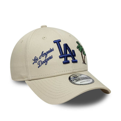 New Era 9FORTY Cap MLB Los Angeles Dodgers Icon light beige