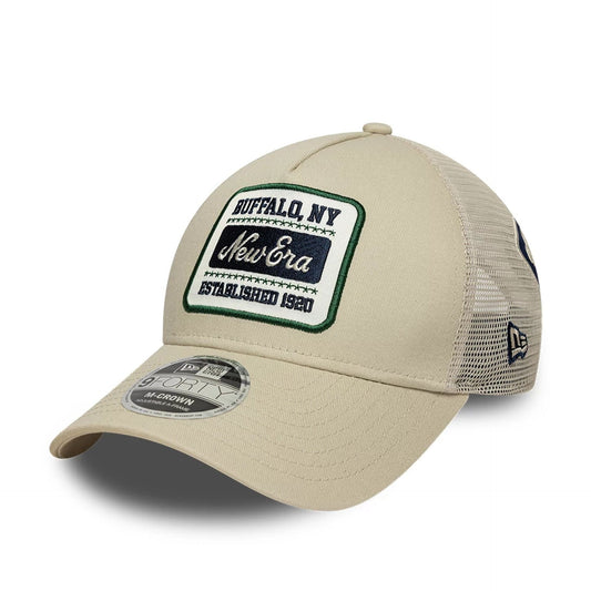 New Era 9FORTY Cap Multi Patch light beige