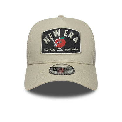 New Era 9FORTY Trucker Cap Summer Patch light beige