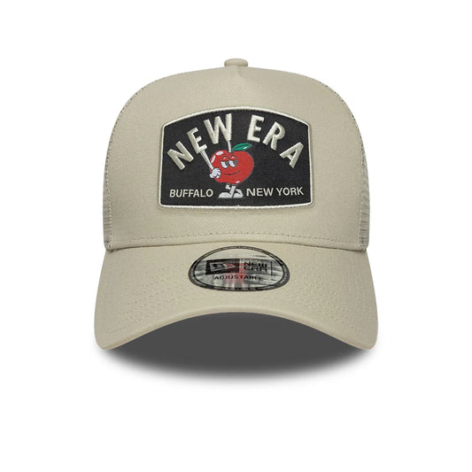 New Era 9FORTY Trucker Cap Summer Patch light beige