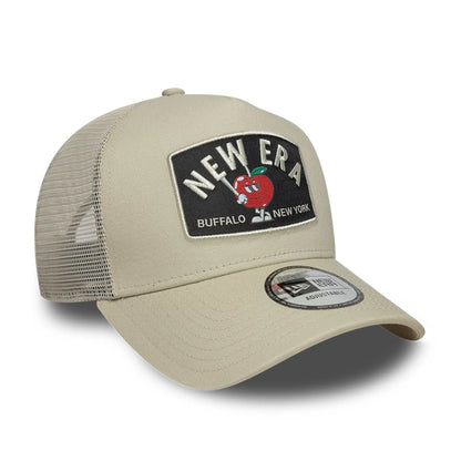 New Era 9FORTY Trucker Cap Summer Patch light beige