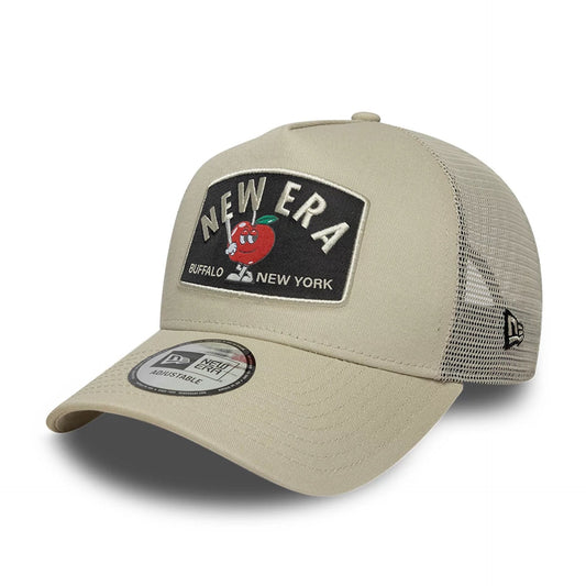 New Era 9FORTY Trucker Cap Summer Patch light beige