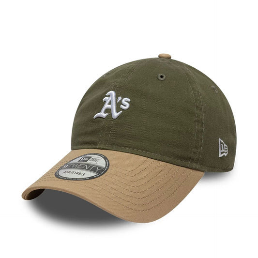 New Era 9TWENTY Cap MLB Athletics Contrast green/beige