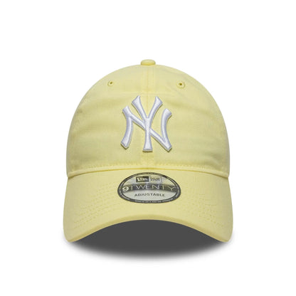 New Era 9TWENTY Cap MLB New York Yankees League Essential pastel yellow