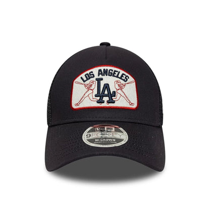 New Era 9FORTY Trucker Cap MLB Los Angeles Dodgers Patch navy
