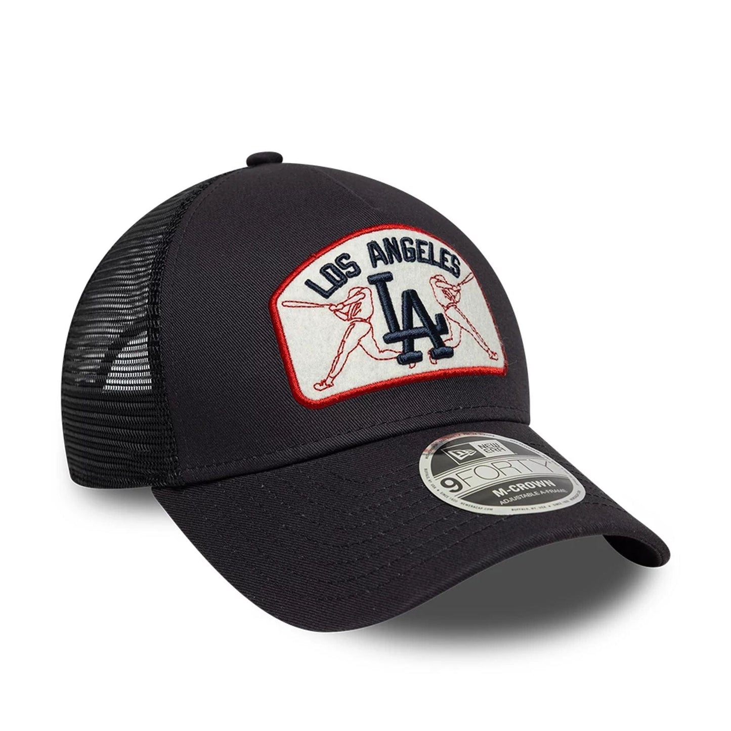 New Era 9FORTY Trucker Cap MLB Los Angeles Dodgers Patch navy