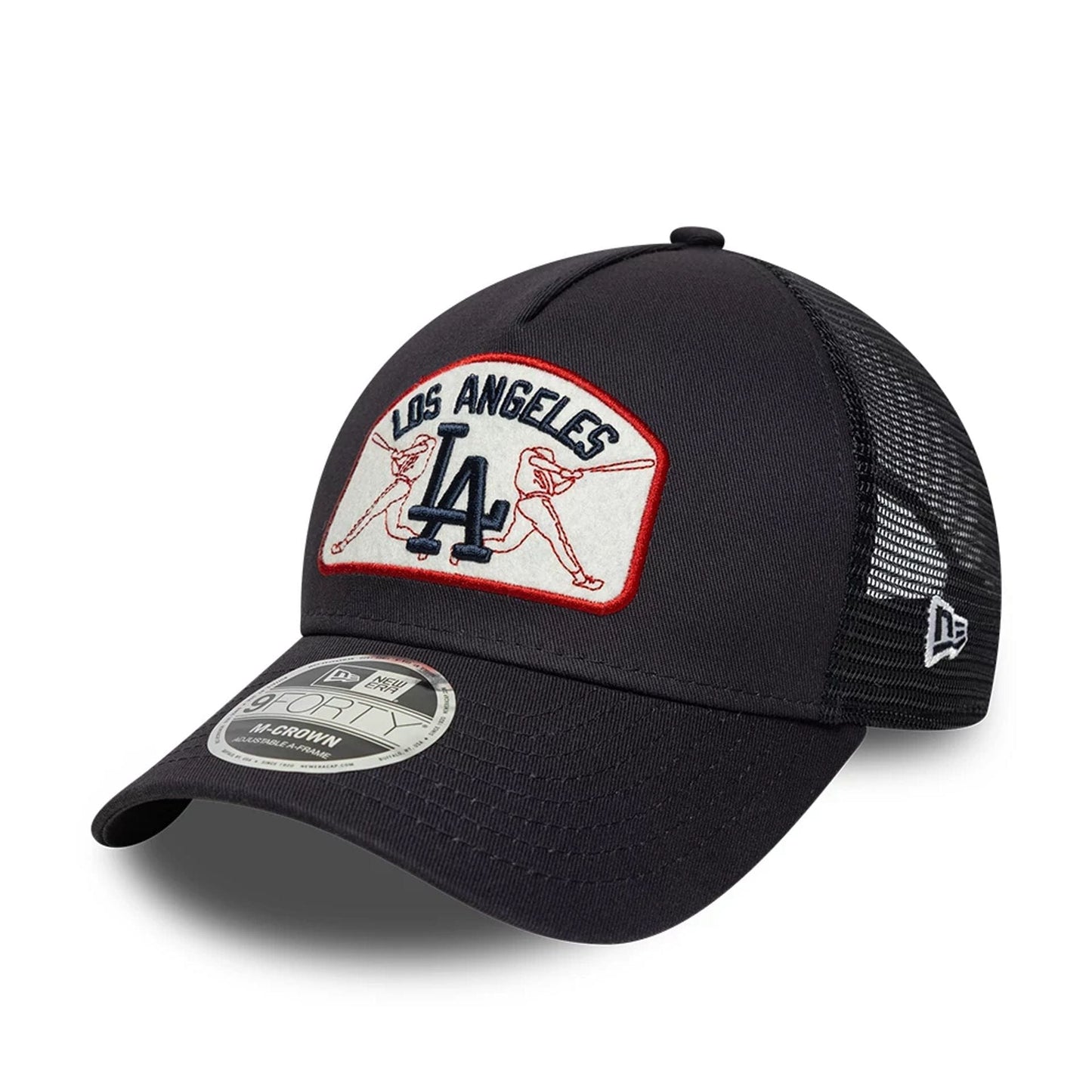 New Era 9FORTY Trucker Cap MLB Los Angeles Dodgers Patch navy