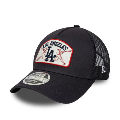 New Era 9FORTY Trucker Cap MLB Los Angeles Dodgers Patch navy