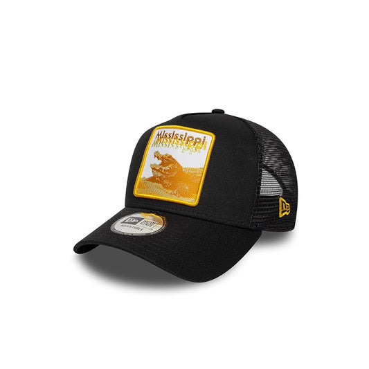 New Era 9FORTY Trucker Cap Mississippi Gator 940 black