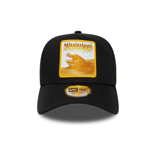 New Era 9FORTY Trucker Cap Mississippi Gator 940 black