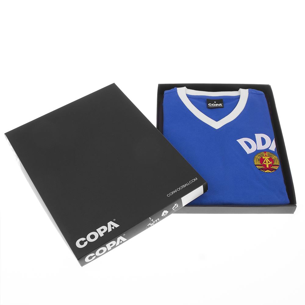 COPA Herren Retro Trikot DDR Weltmeisterschaft 1974 blau