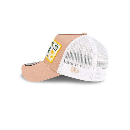 New Era 9FORTY A-Frame Trucker Cap Miami License Plate beige