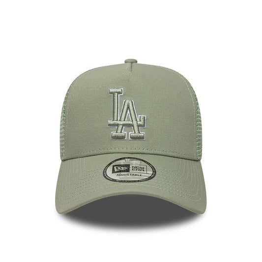 New Era 9FORTY Trucker Cap Los Angeles Dodgers MLB Outline green