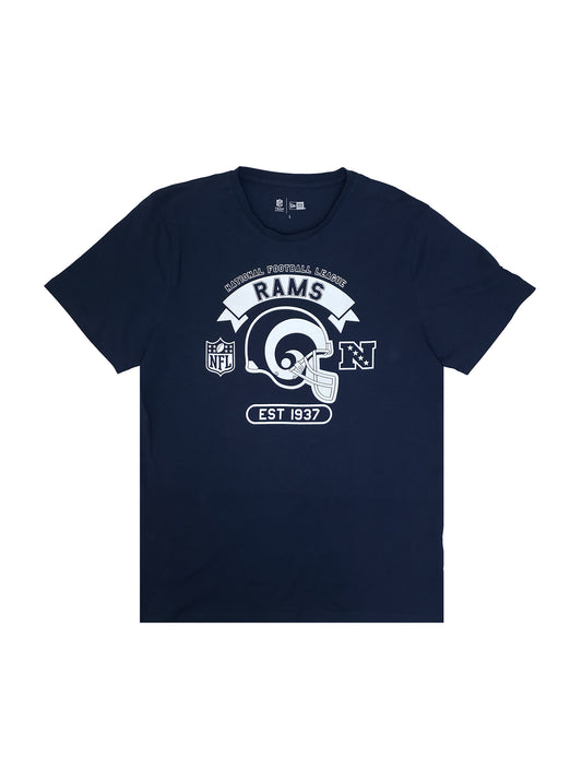 New Era Herren T-Shirt NFL Los Angeles Rams Graphic Helmet navy