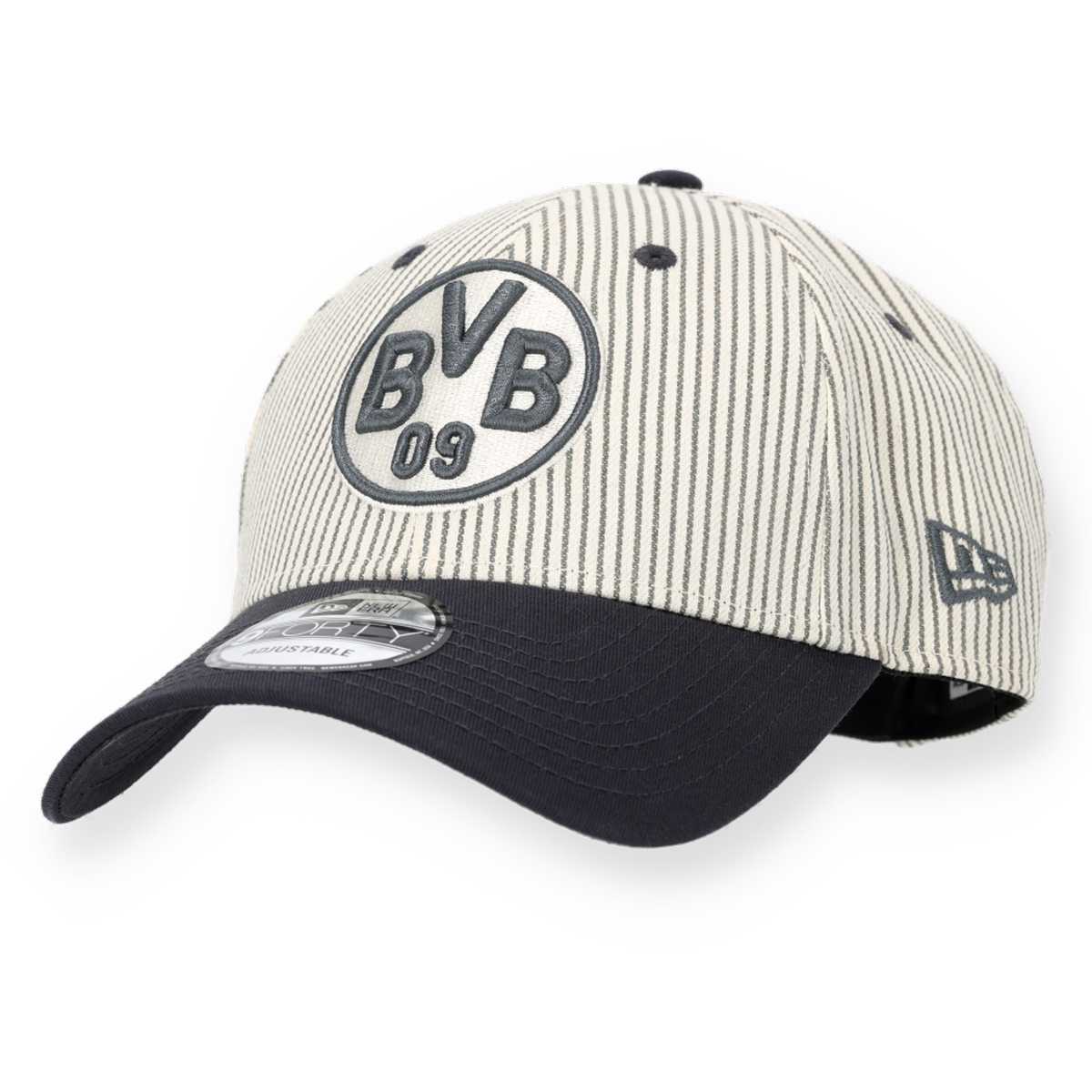 BVB Borussia Dortmund New Era Cap 9FORTY Pinstripe
