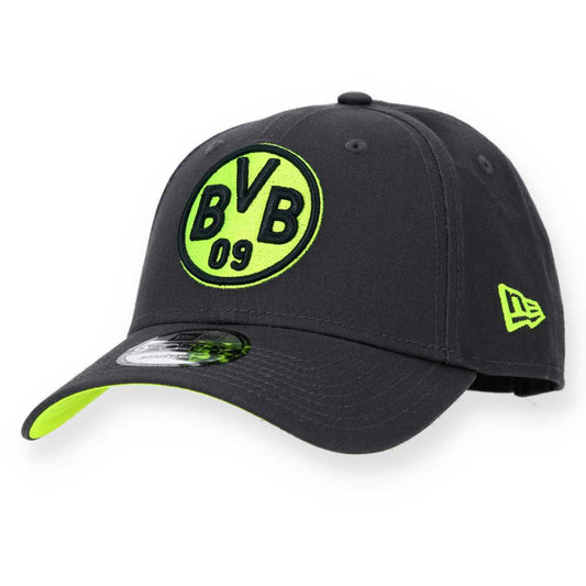 BVB Borussia Dortmund New Era Cap 9FORTY Logo anthrazit neon