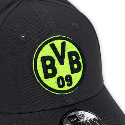 BVB Borussia Dortmund New Era Cap 9FORTY Logo anthrazit neon