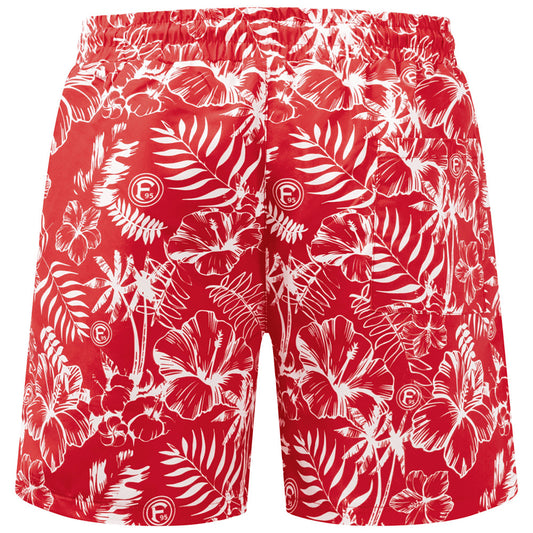 Fortuna Düsseldorf Badeshorts "Botanischer Garten" red/white