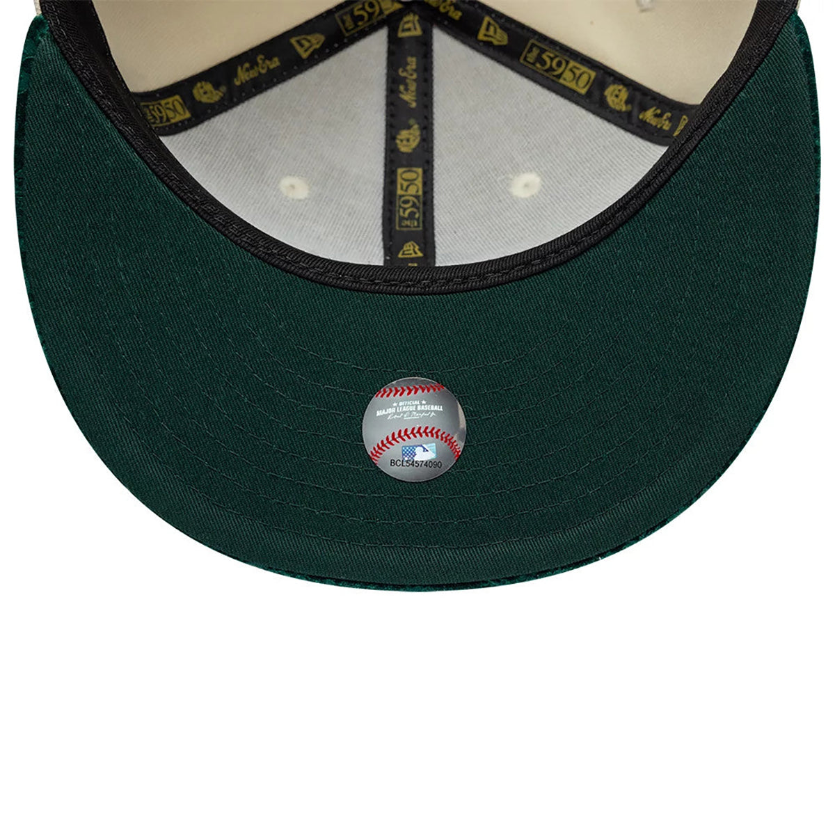 New Era 59FIFTY Cap MLB Athletics Oakland Paisley light beige/green