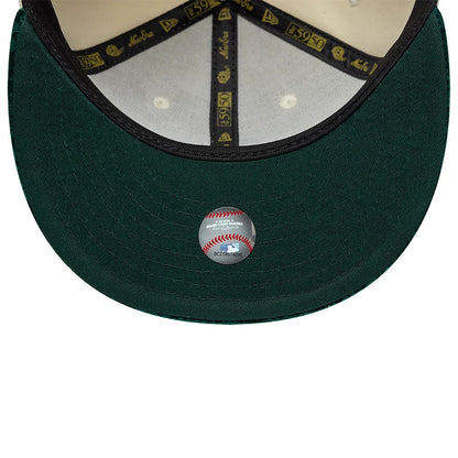 New Era 59FIFTY Cap MLB Athletics Oakland Paisley light beige/green