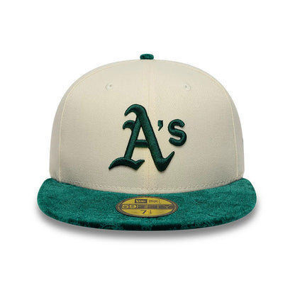 New Era 59FIFTY Cap MLB Athletics Oakland Paisley light beige/green