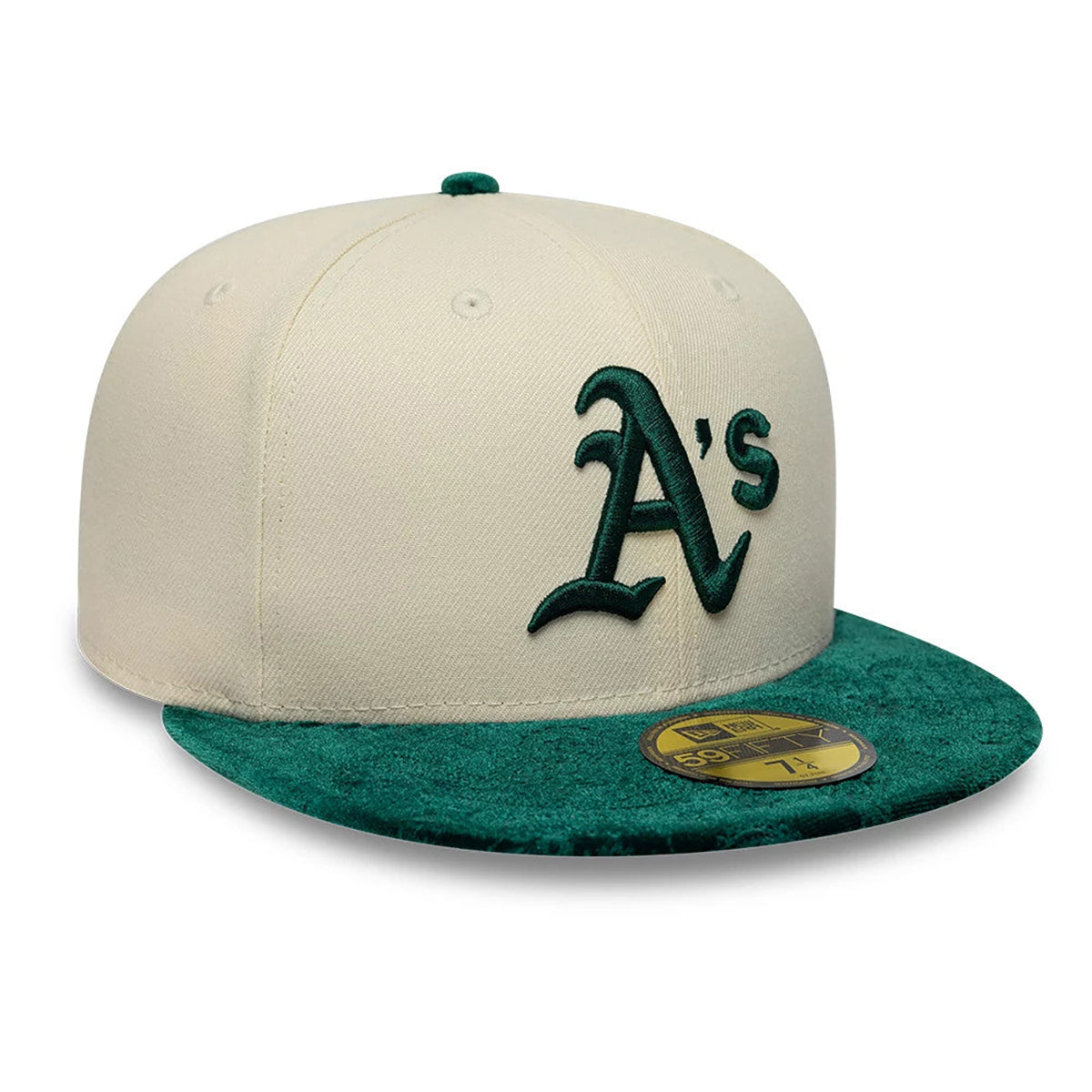 New Era 59FIFTY Cap MLB Athletics Oakland Paisley light beige/green