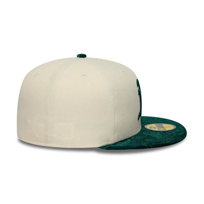 New Era 59FIFTY Cap MLB Athletics Oakland Paisley light beige/green