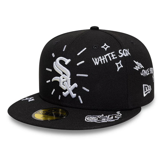 New Era 59FIFTY Cap MLB Chicago White Sox Scribble black