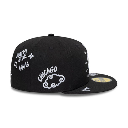 New Era 59FIFTY Cap MLB Chicago White Sox Scribble black