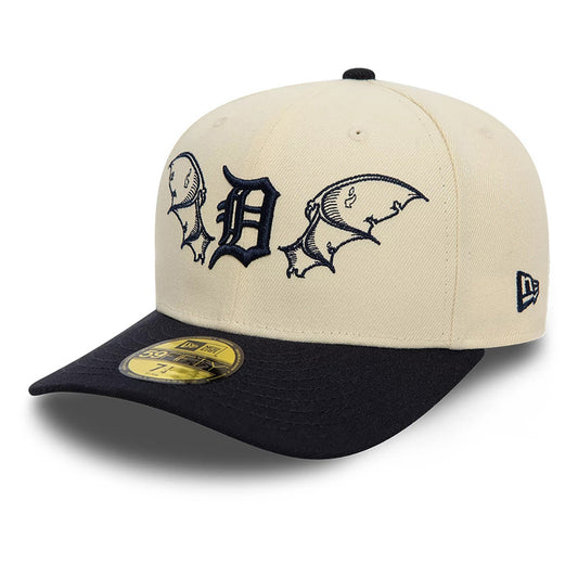 New Era 59FIFTY Cap MLB Detroit Tigers Team Wings light beige/navy