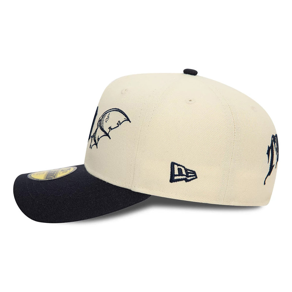 New Era 59FIFTY Cap MLB Detroit Tigers Team Wings light beige/navy