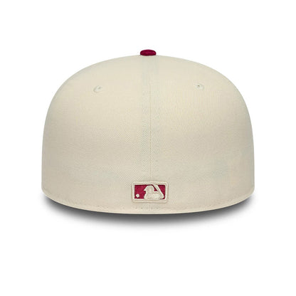 New Era 59FIFTY Cap MLB LA Dodgers Paisley light beige/burgundy