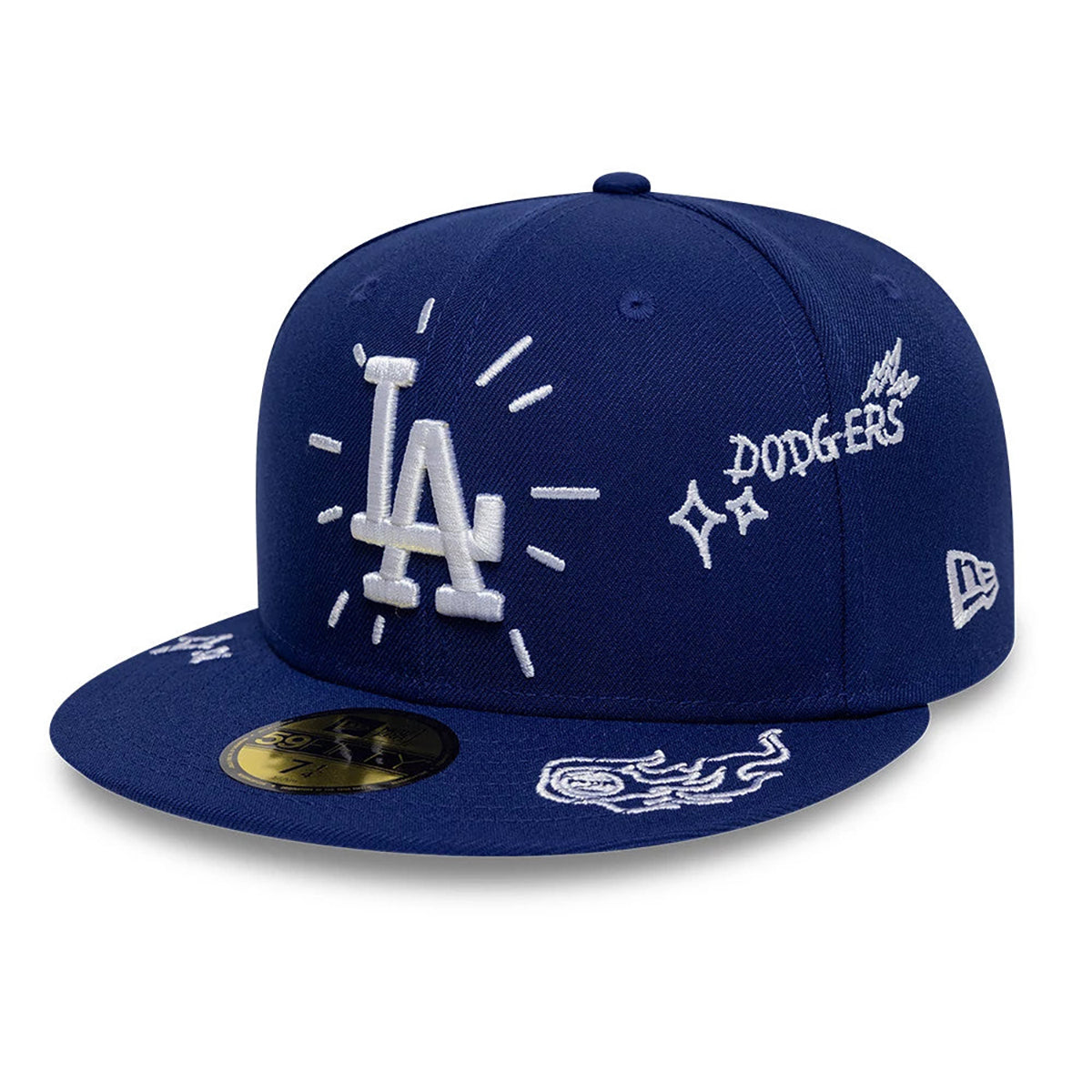 New Era 59FIFTY Cap MLB Los Angeles Dodgers Scribble dark blue