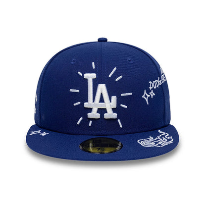 New Era 59FIFTY Cap MLB Los Angeles Dodgers Scribble dark blue