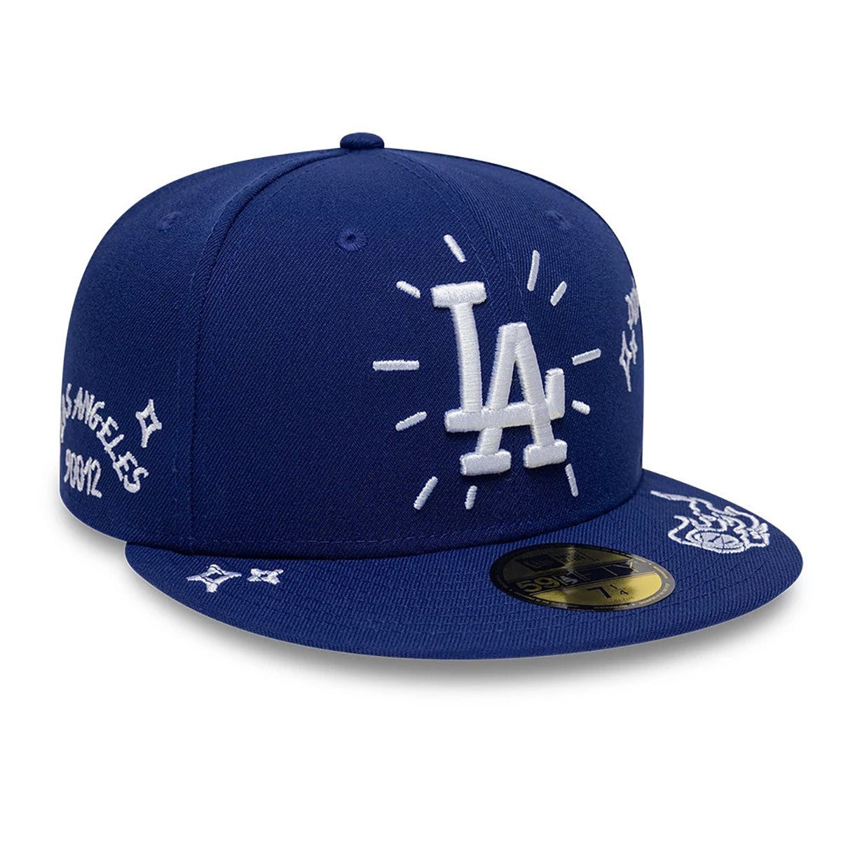 New Era 59FIFTY Cap MLB Los Angeles Dodgers Scribble dark blue