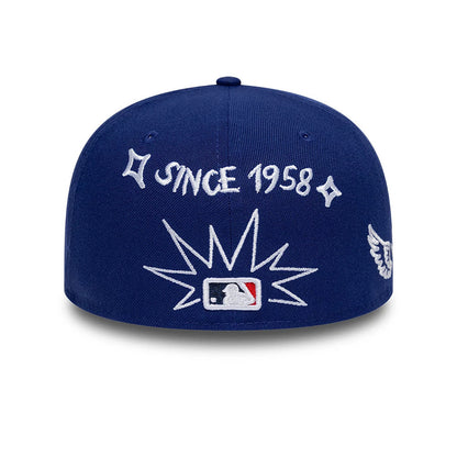 New Era 59FIFTY Cap MLB Los Angeles Dodgers Scribble dark blue
