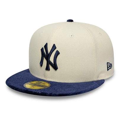 New Era 59FIFTY Cap MLB New York Yankees Paisley cream/navy