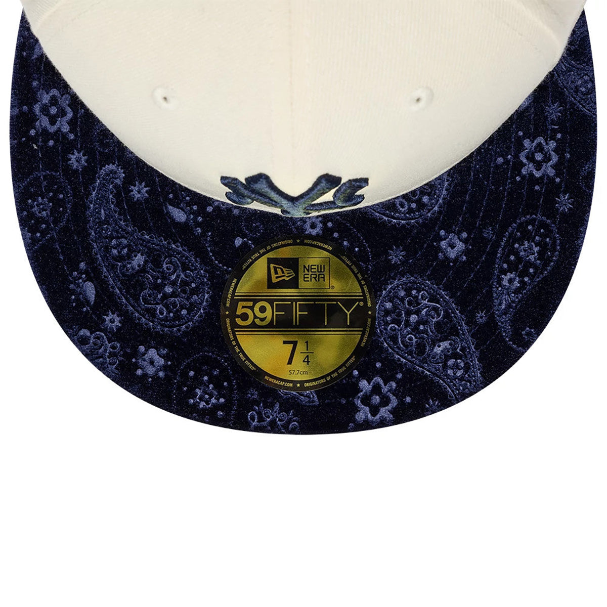 New Era 59FIFTY Cap MLB New York Yankees Paisley cream/navy