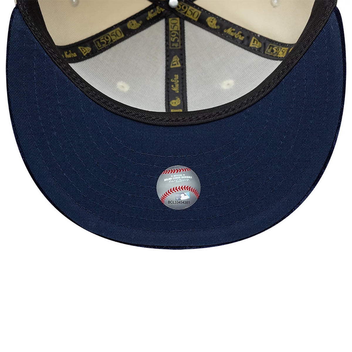 New Era 59FIFTY Cap MLB New York Yankees Paisley cream/navy