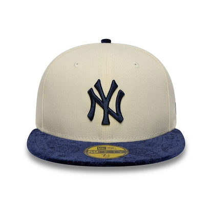 New Era 59FIFTY Cap MLB New York Yankees Paisley cream/navy