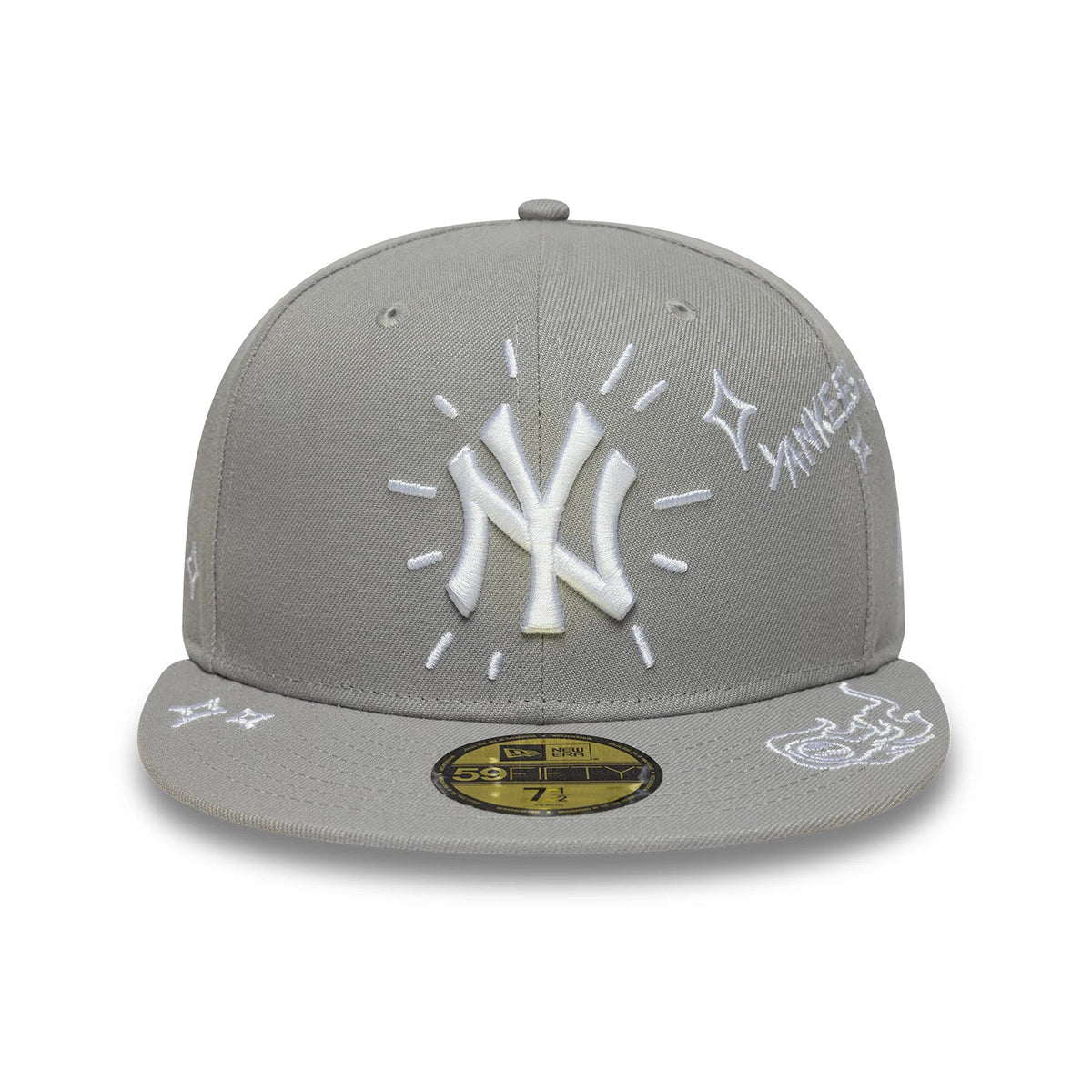 New Era 59FIFTY Cap MLB New York Yankees Scribble grey