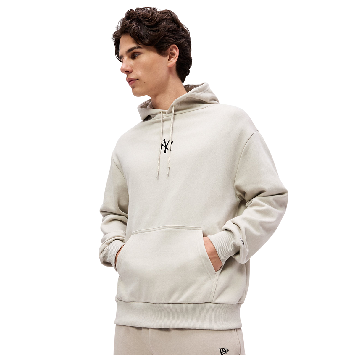 New Era Herren Hoodie MLB League Essential New York Yankees stone