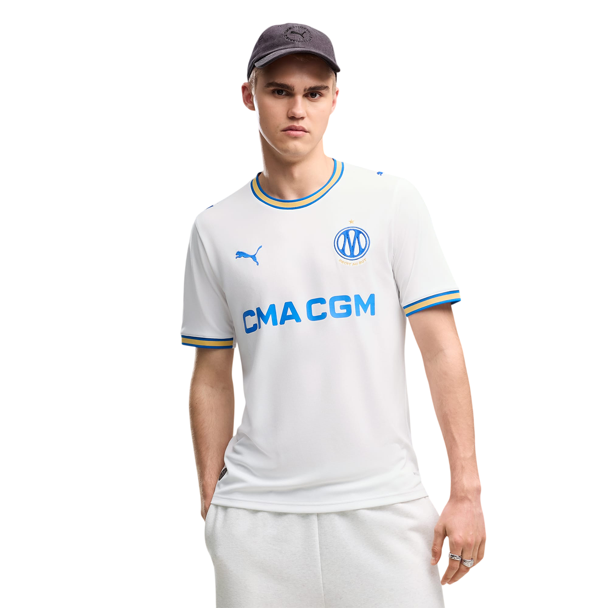 PUMA Herren Heimtrikot Olympique de Marseille white/blue