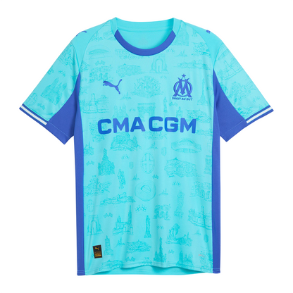 PUMA Herren Trikot Olympique de Marseille Special Edition aqua/royal