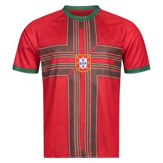 JELEX Herren Portugal Trikot Performante red/green
