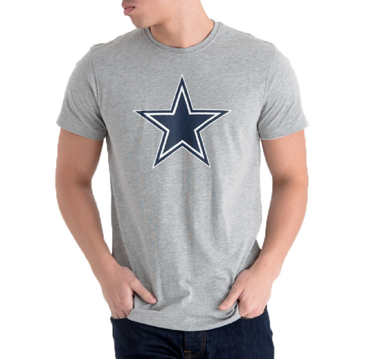 New Era Herren T-Shirt NFL Dallas Cowboys Logo grau